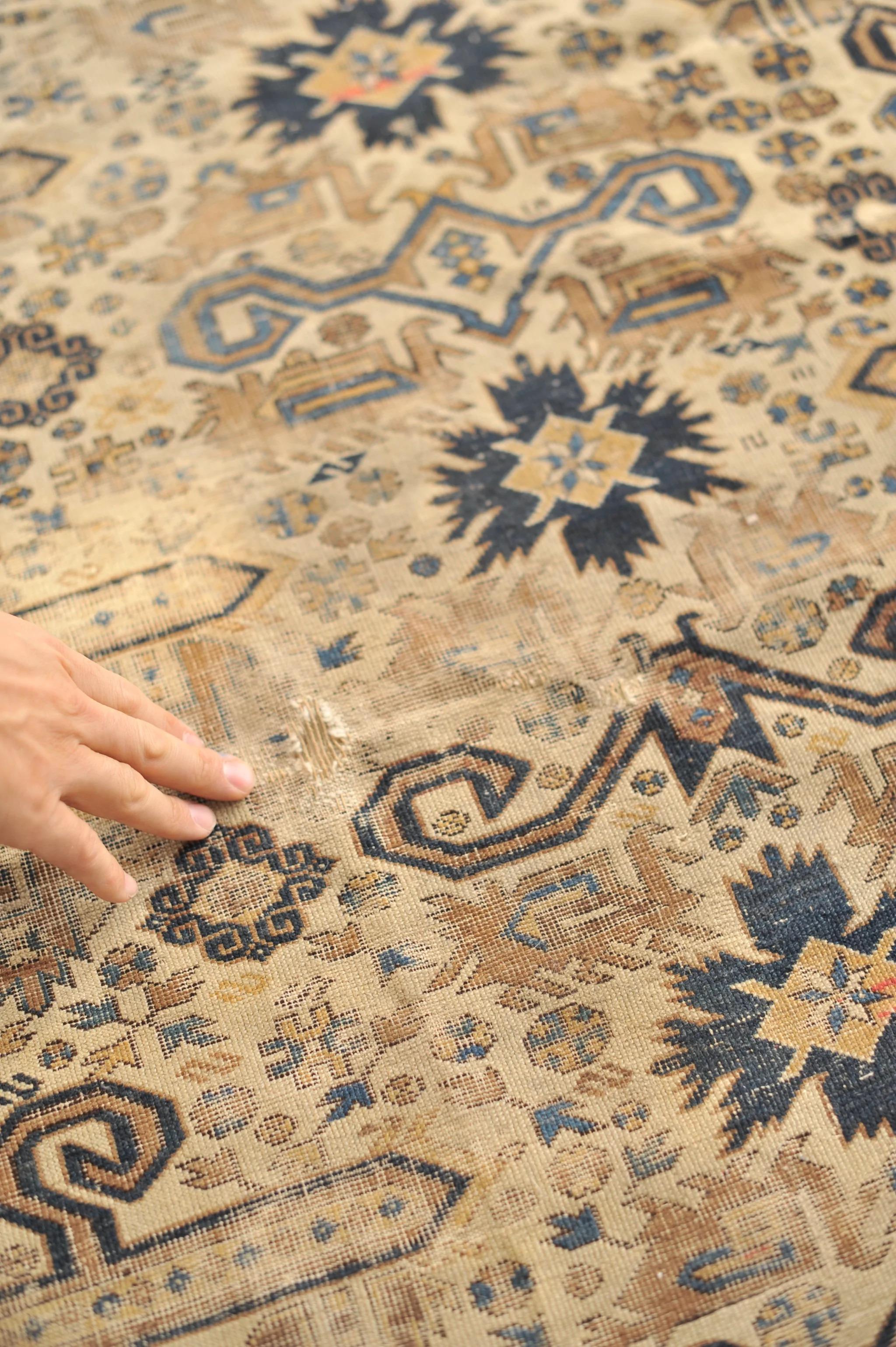 antique caucasian prepedil rug