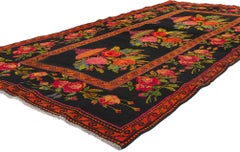 Antique Caucasian Rose Karabakh Rug
