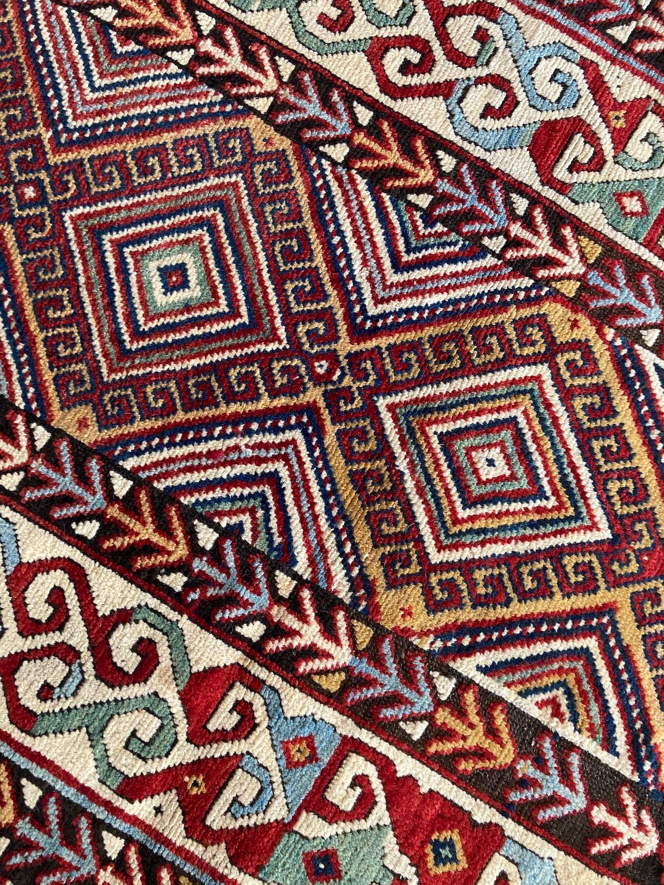 Antiker kaukasischer Teppich im Angebot 5