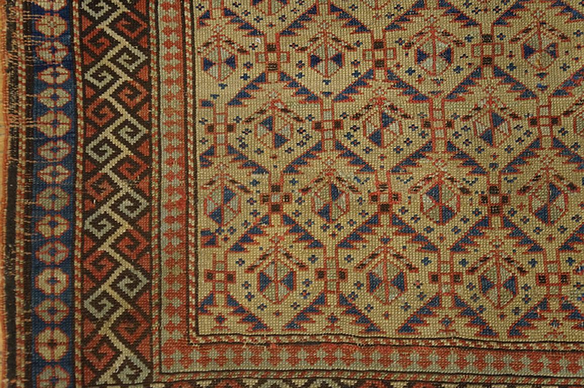 Wool Antique Caucasian Rug For Sale