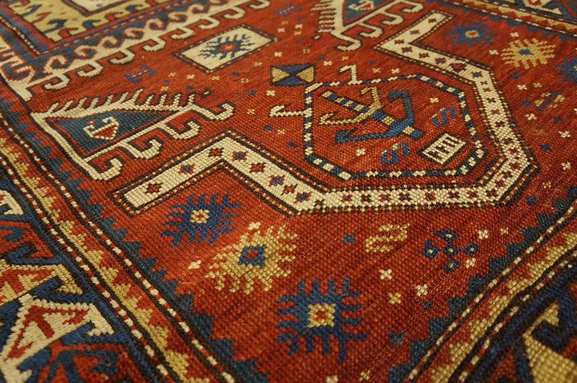 19th Century Caucasian Kazak Prayer Rug ( 3' x 4'9