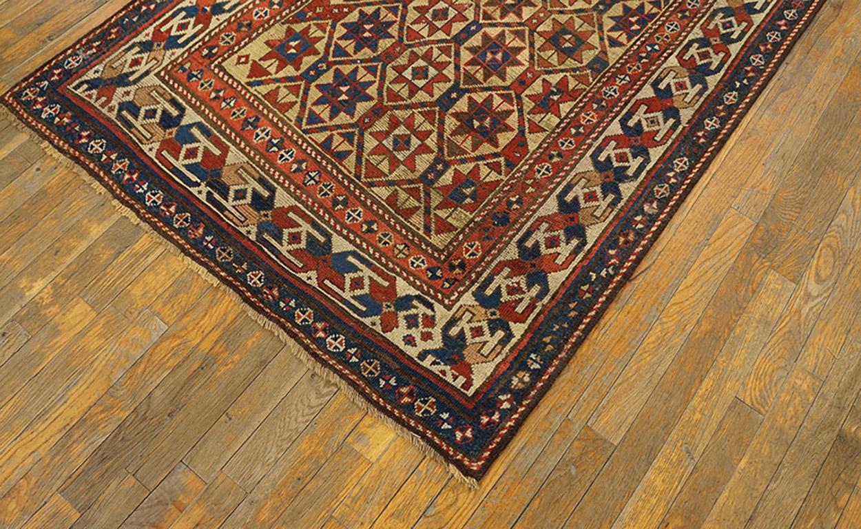19th Century Caucasian Kazak Carpet ( 3'10
