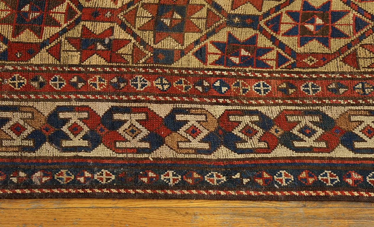 19th Century Caucasian Kazak Carpet ( 3'10