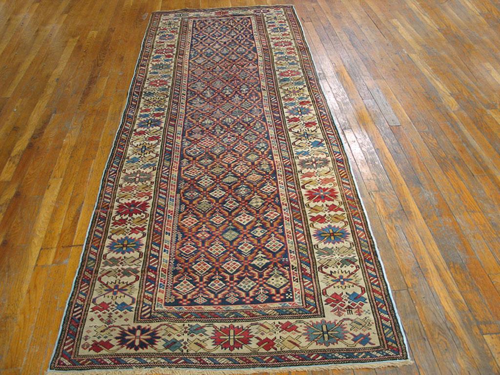 Antique Caucasian rug 3'3