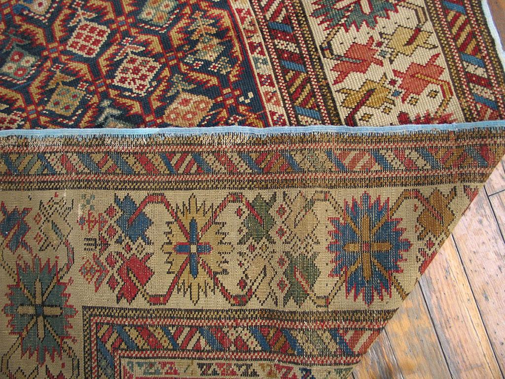 Wool Antique Caucasian Rug For Sale