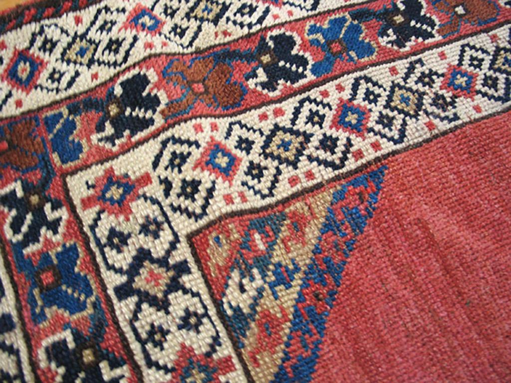 Hand-Knotted Antique Caucasian Rug For Sale