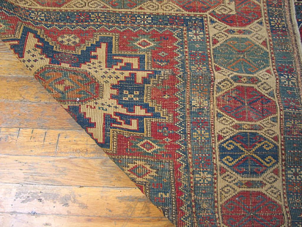 Antique Caucasian rug. Measures: 3'5