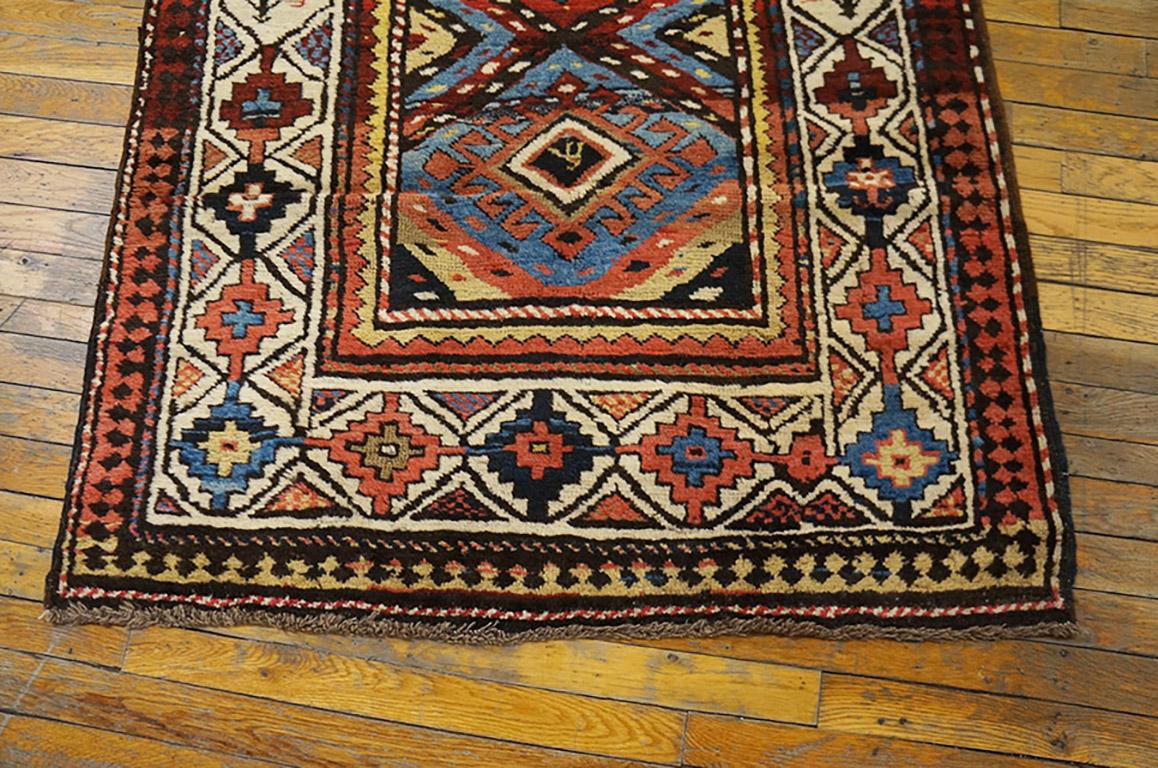 19th Century Caucasian Moghan Carpet ( 3'5