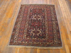 19th Century Caucasian Shirvan Lesghi Carpet ( 3'6" x 4'6" - 107 x 137 )