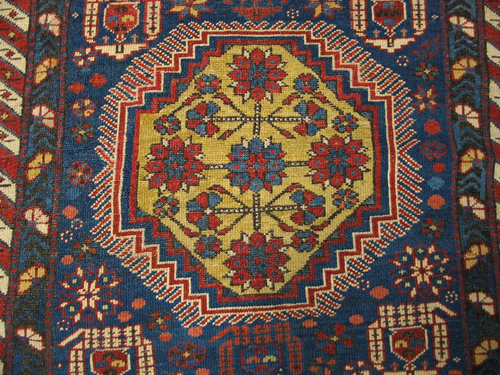 Early 20th Century Antique Caucasian Rug For Sale
