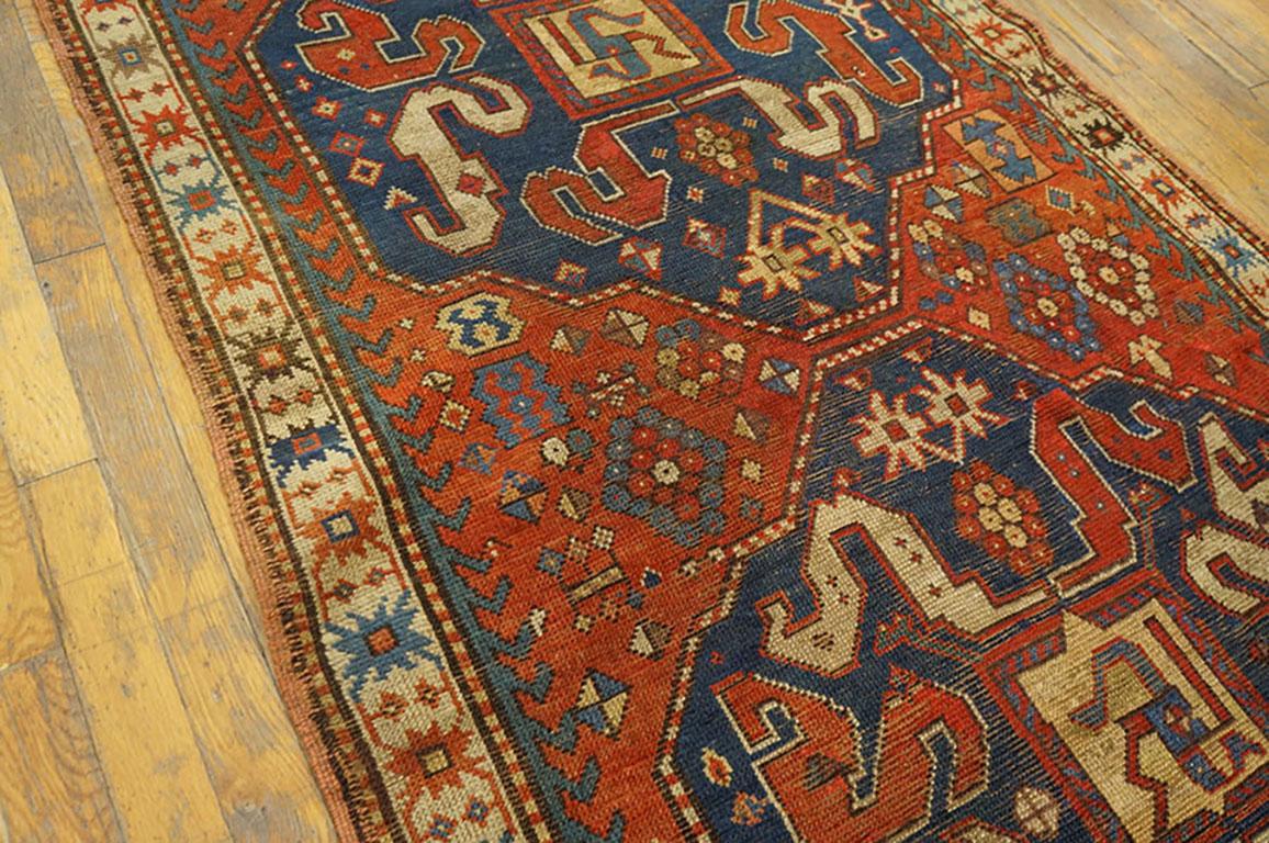 Early 20th Century Antique Caucasian Rug For Sale