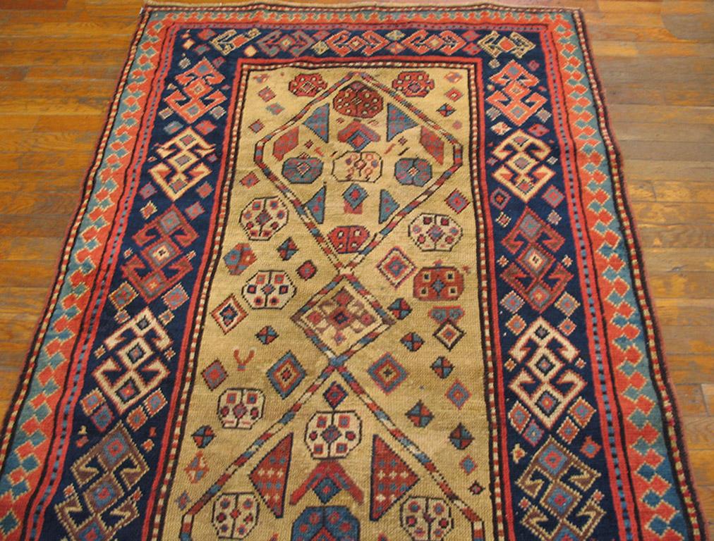 19th Century Caucasian Kazak Carpet ( 3'7