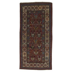 Antiker kaukasischer Teppich 3'8" x 7'10"