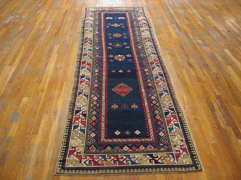 Antique Caucasian rug. Size: 3'8