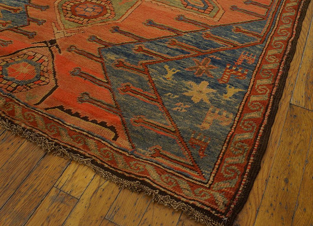 Wool Early 20th Century Caucasian Karabagh Carpet ( 3'9