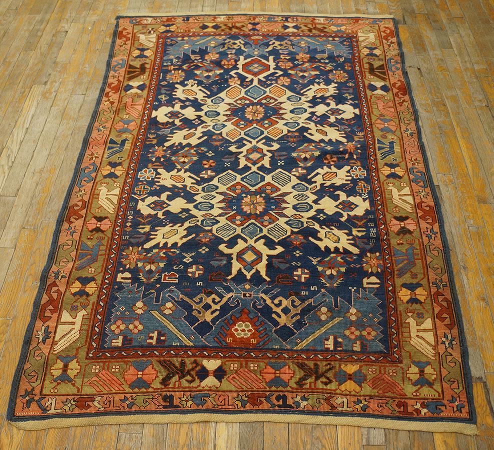 Russian Late 19th Century Caucasian Bidjov Carpet ( 4'6'' x 5'8'' - 122 x 183 cm) For Sale