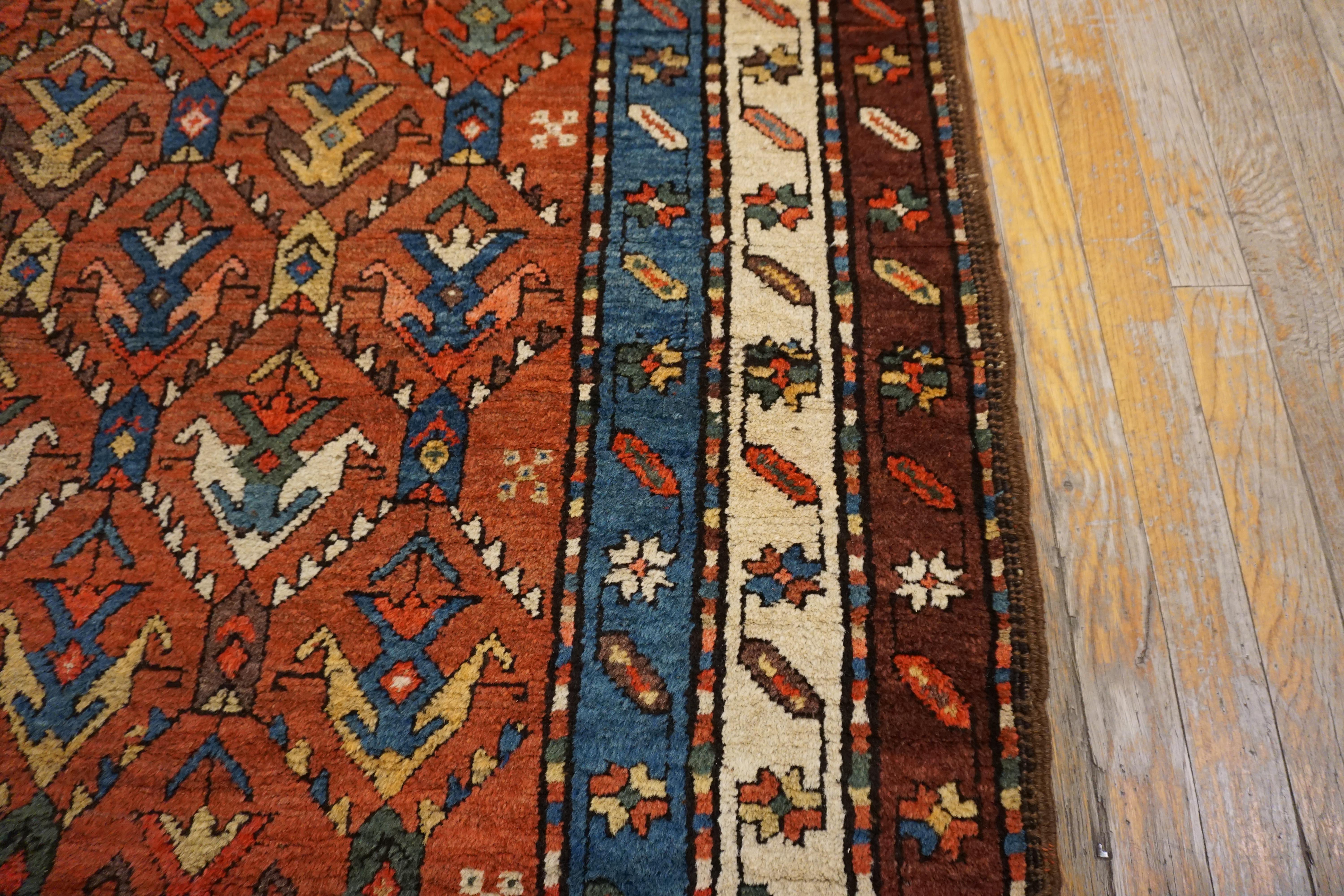 Antique Caucasian Rug, Size:  4' 0'' x9' 0'' 