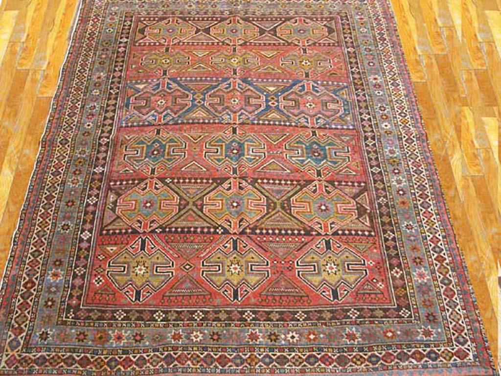 Antique Caucasian rug, measures: 4'0