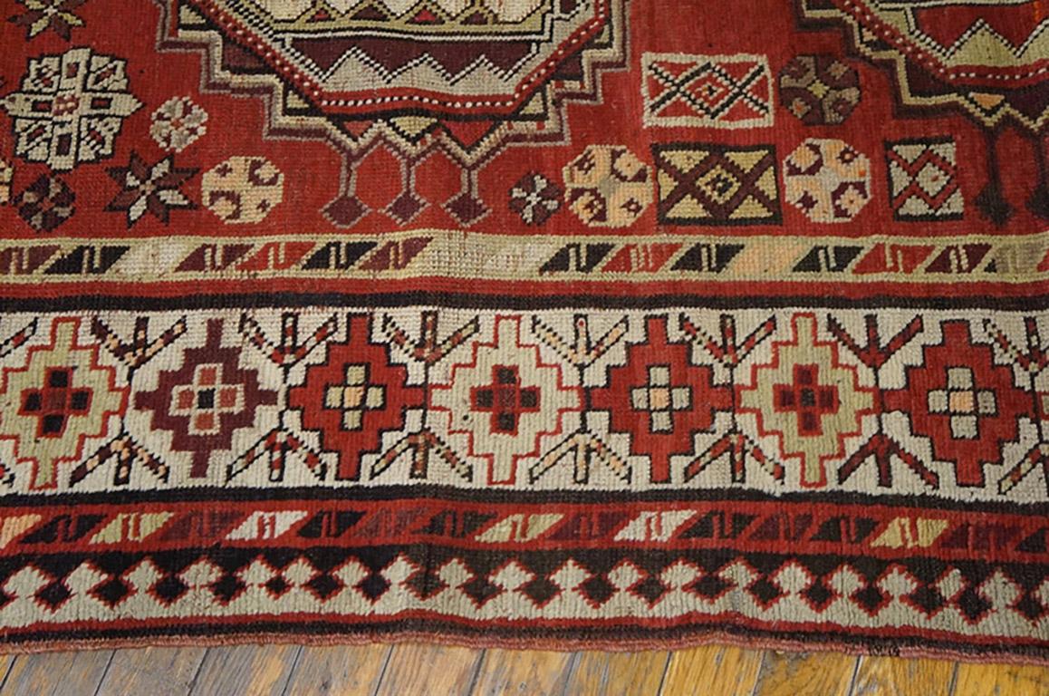 Hand-Knotted Early 20th Century Caucasian Karabagh Carpet ( 4' x 9' - 122 x 274 ) For Sale