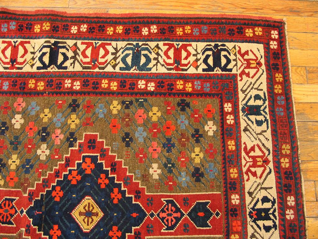 Late 19th Century S. Caucasian Carpet ( 4' x 9'6