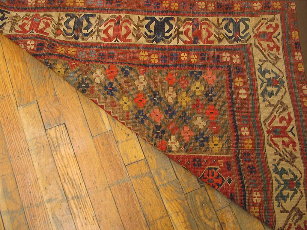 Wool Late 19th Century S. Caucasian Carpet ( 4' x 9'6