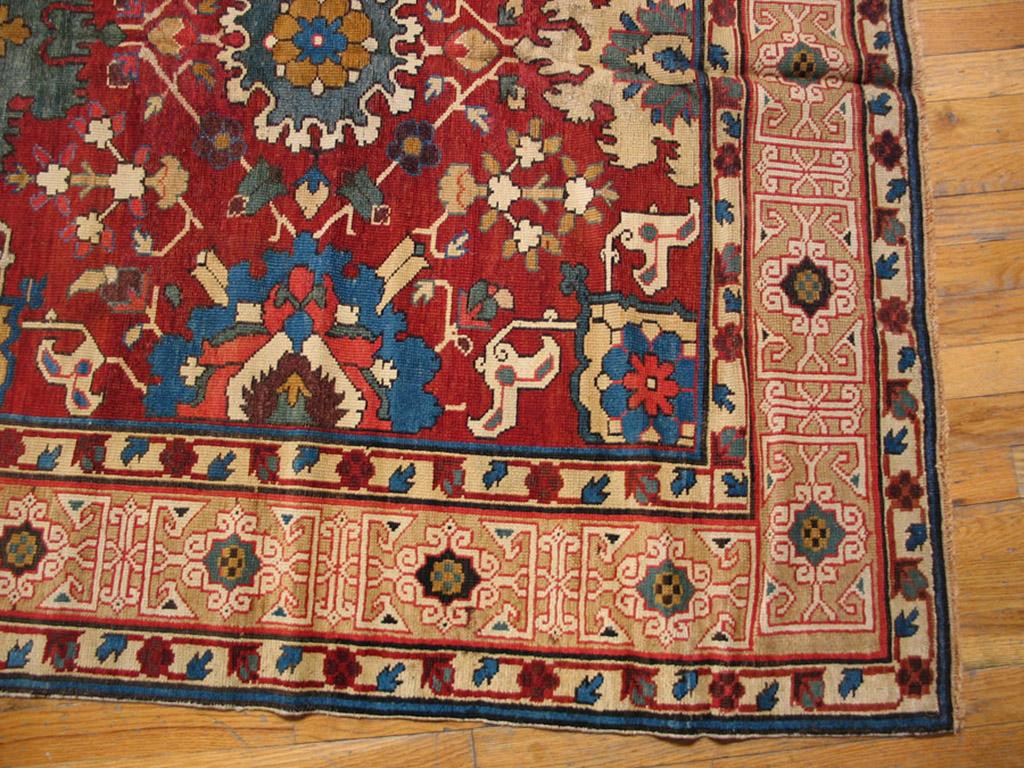 Early 19th Century Caucasian Harshang Kuba Carpet ( 4'10