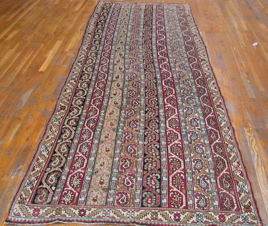 Hand-Knotted 19th Century Caucasian Karabagh Carpet ( 4'2