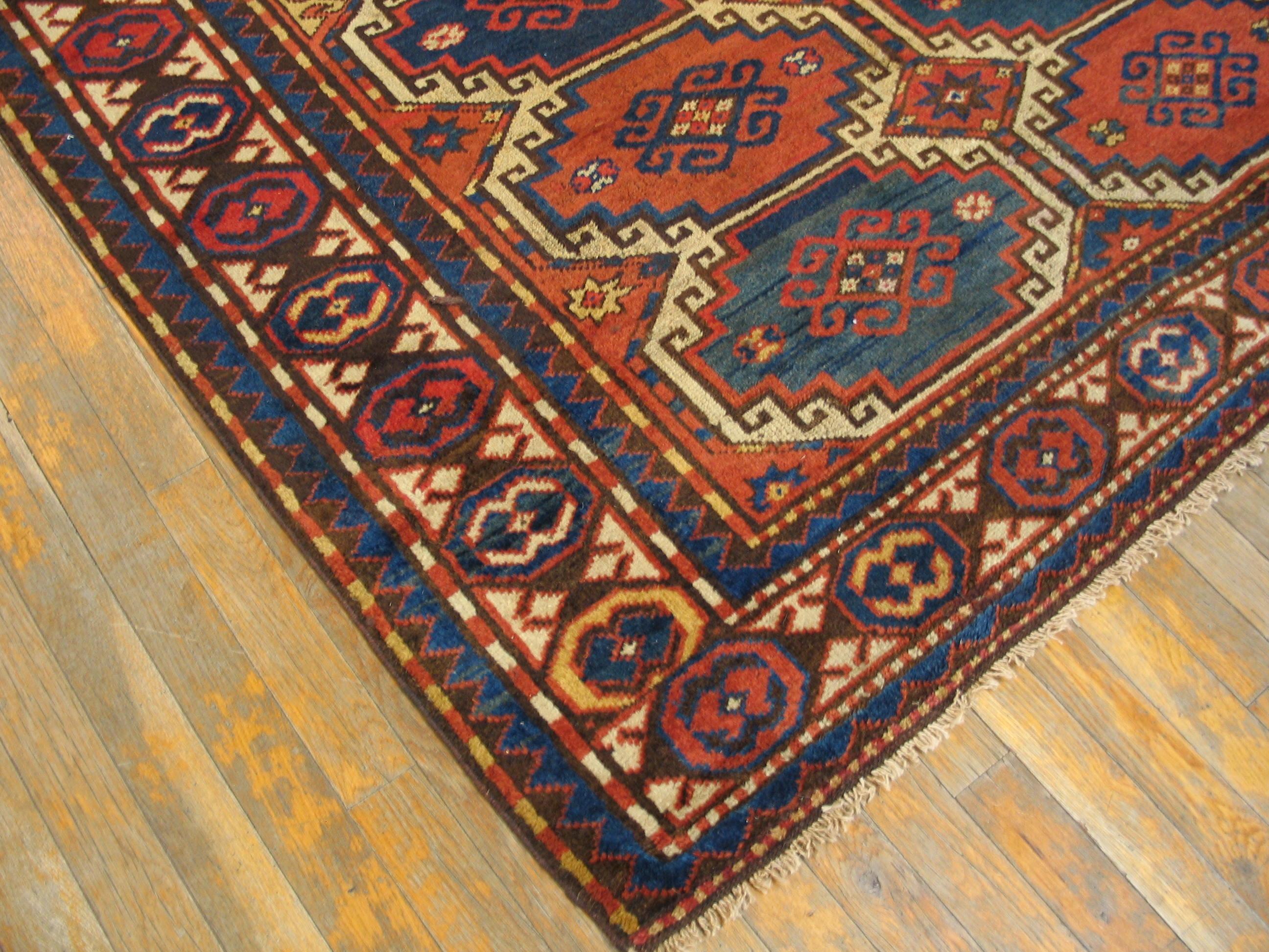 Antique Caucasian rug, measures: 5'0