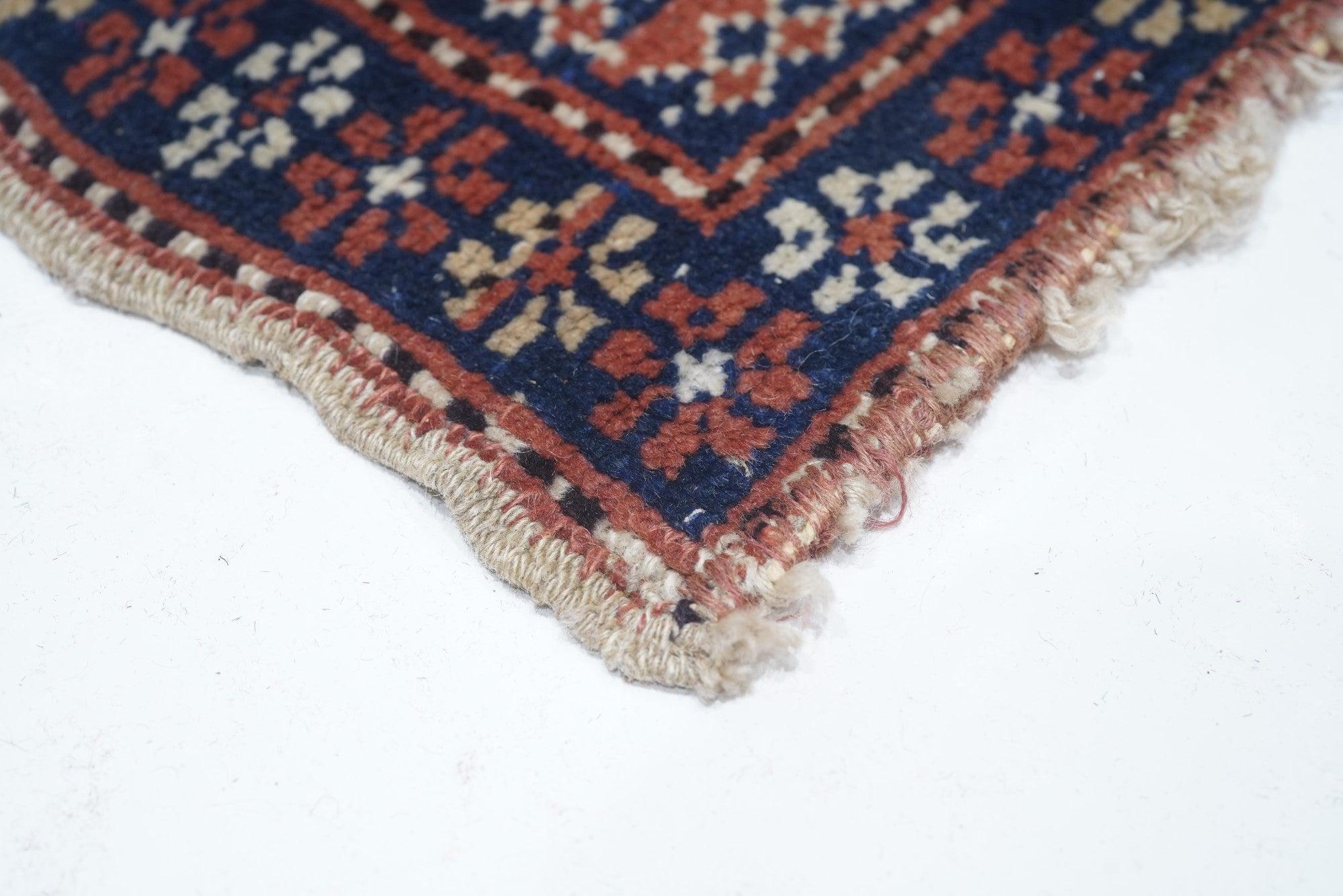 Hand-Knotted Antique Caucasian Rug 5'5'' x 7'5'' For Sale