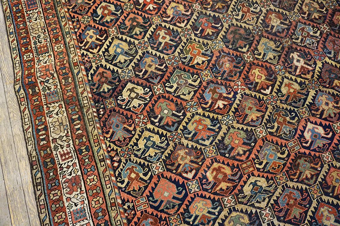 Hand-Knotted Late 19th Century Caucasian Karabagh Carpet ( 5'9