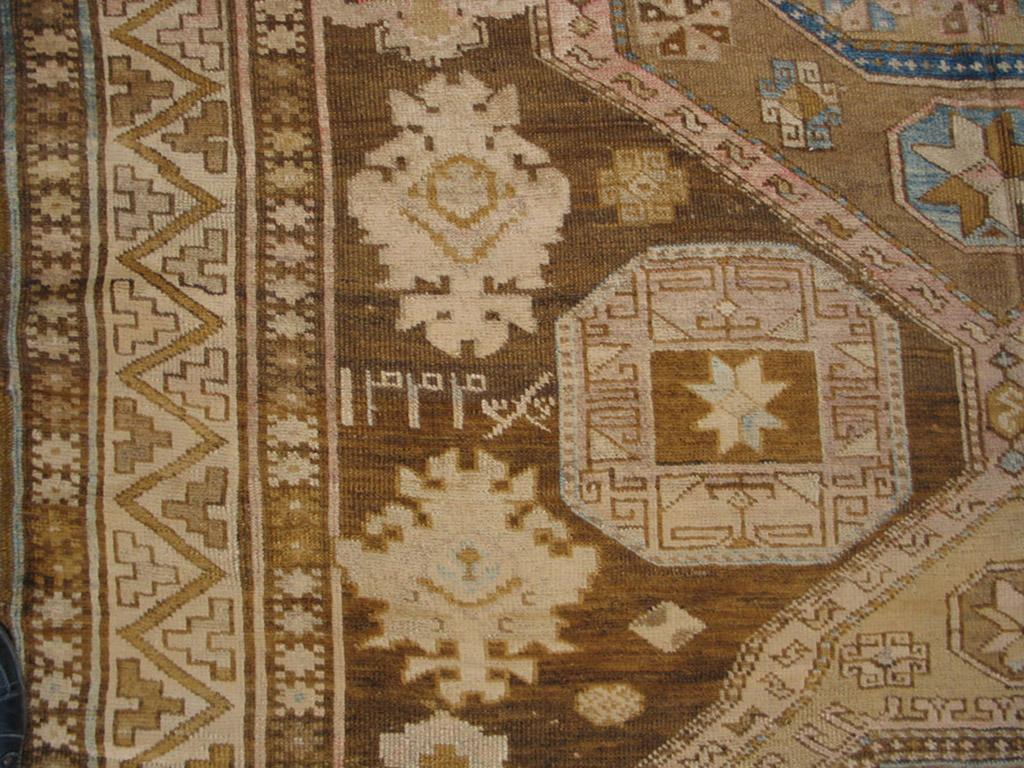 Hand-Knotted Late 19th Century Caucasian Karabagh Carpet ( 6 6