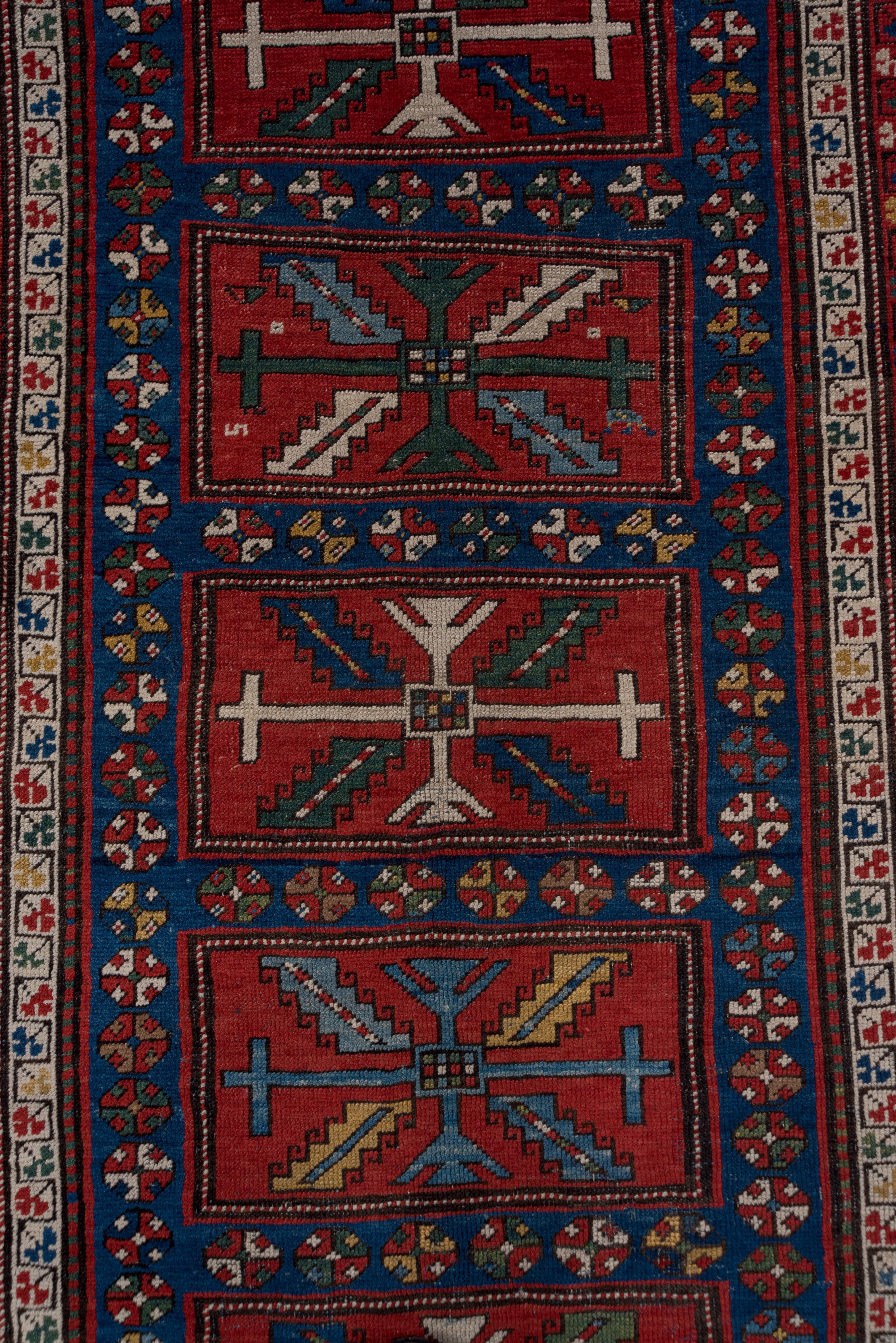 Antiker kaukasischer Teppich, ca. 1910er Jahre (Kasachisch) im Angebot