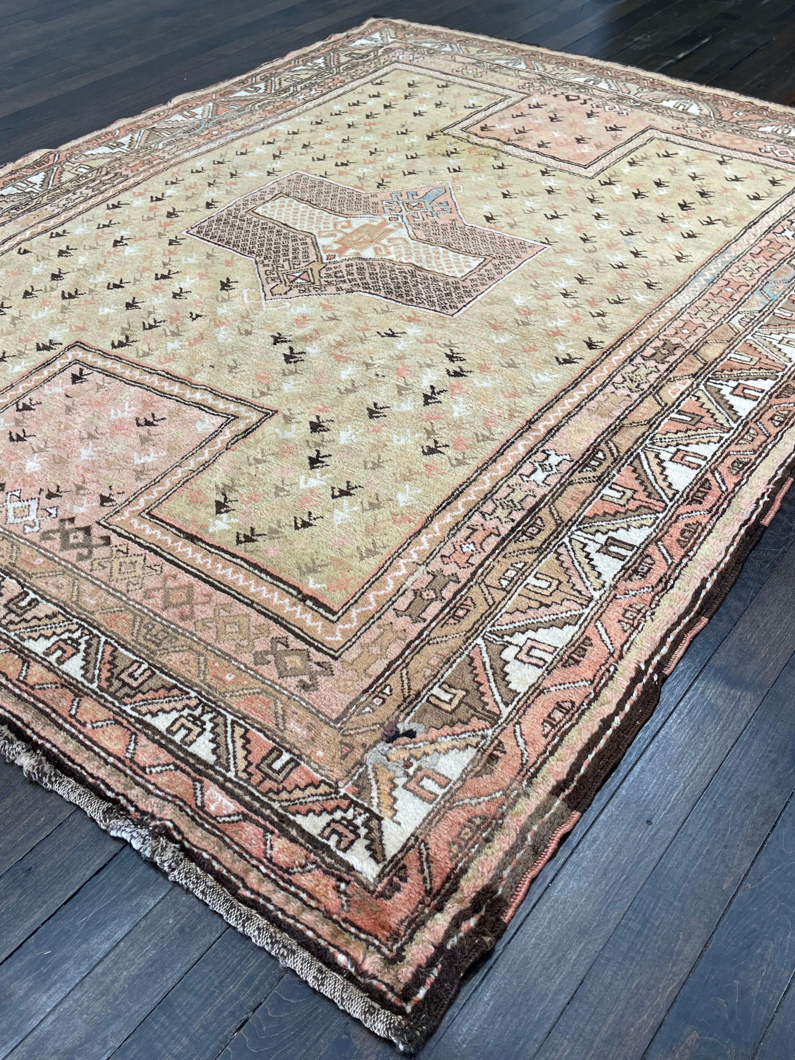 Early 20th Century Antique Caucasian Rug, circa 1920 For Sale