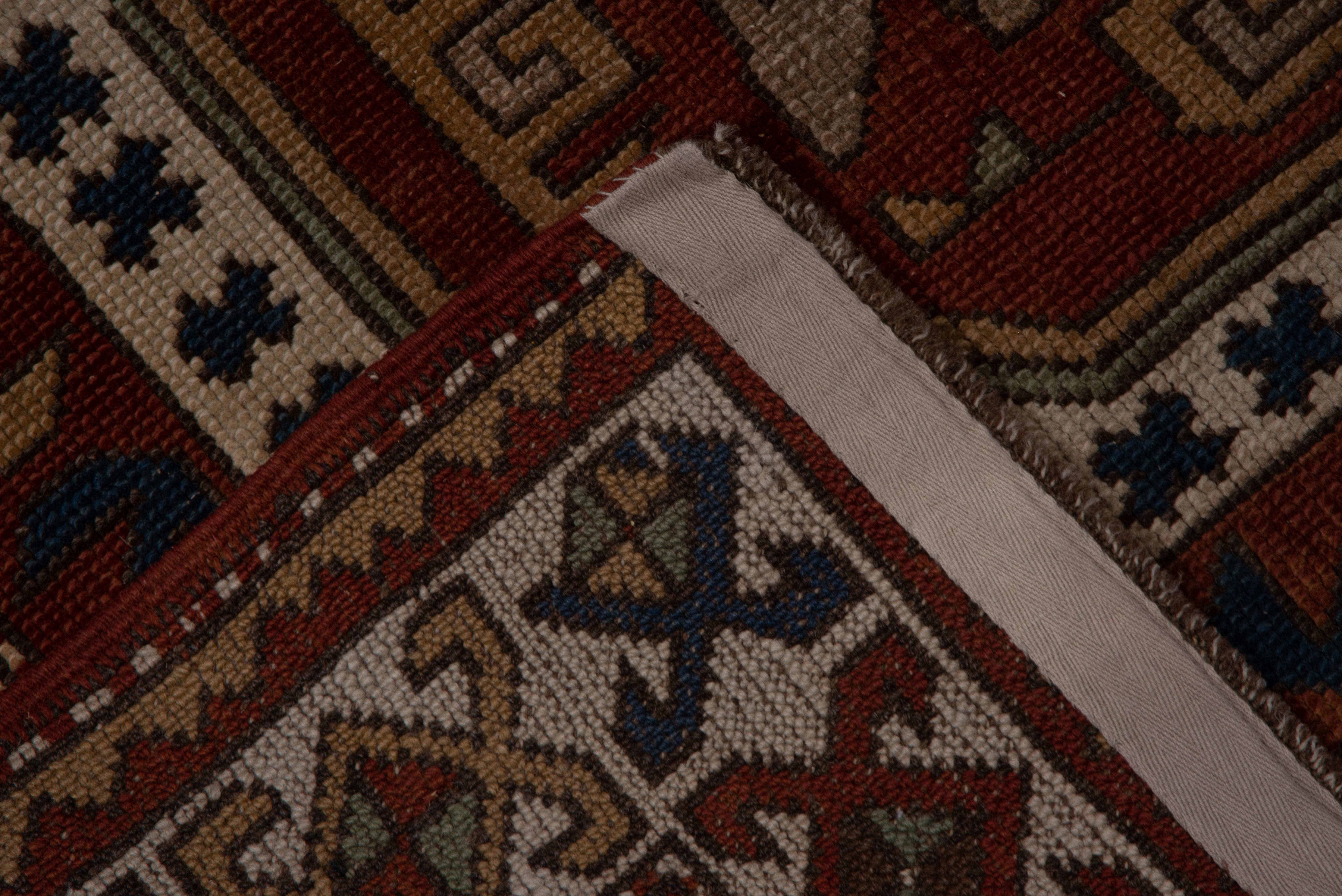 Antiker kaukasischer Teppich, ca. 1920er Jahre (Handgeknüpft)