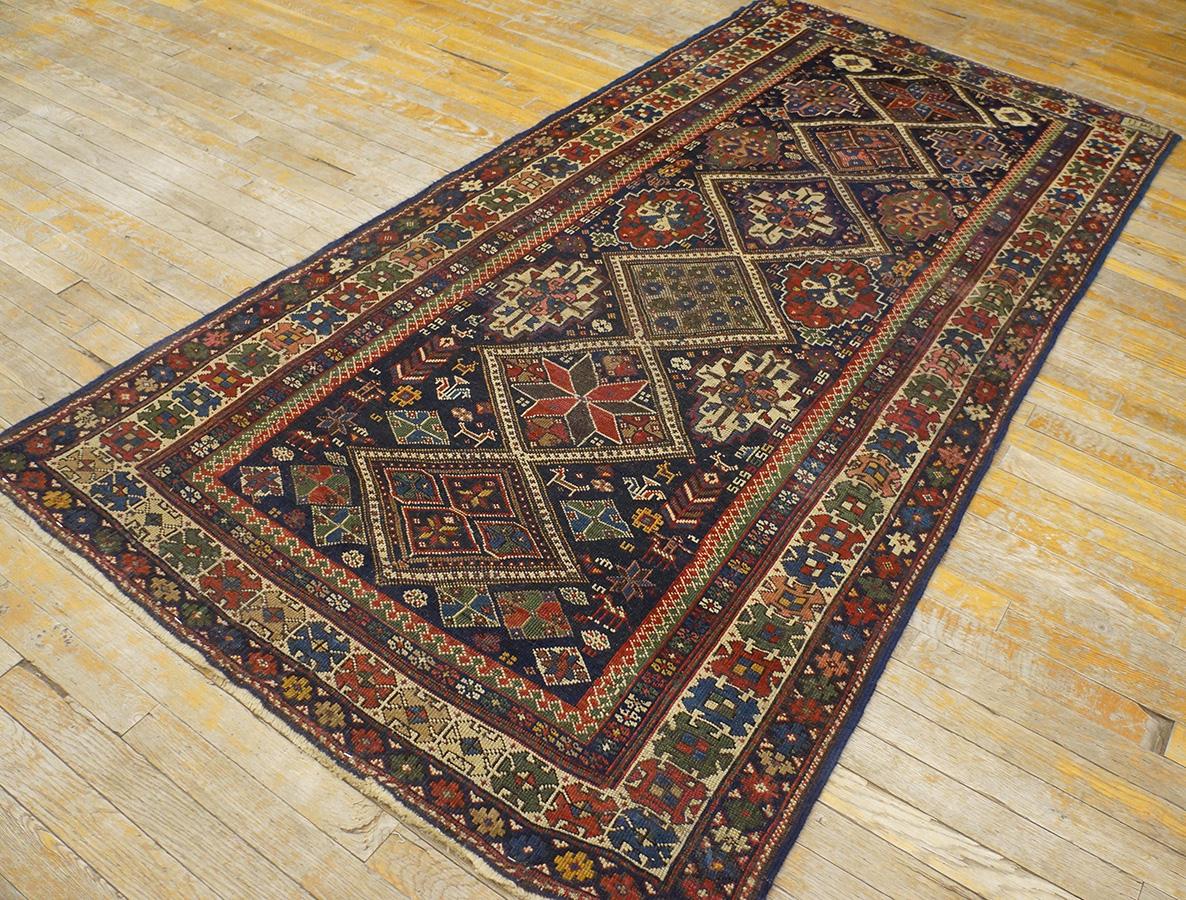 Antique Caucasian rug, measures: 3'6
