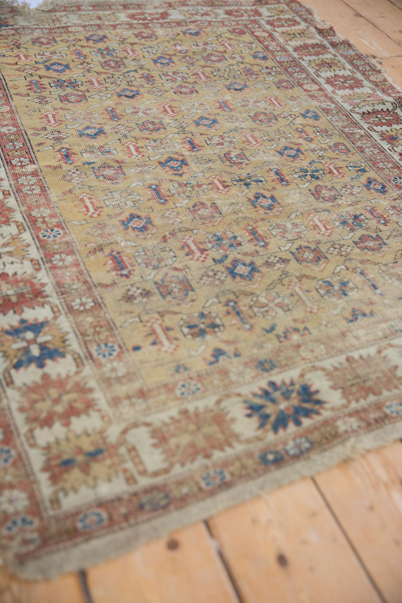 Hand-Knotted Antique Caucasian Rug