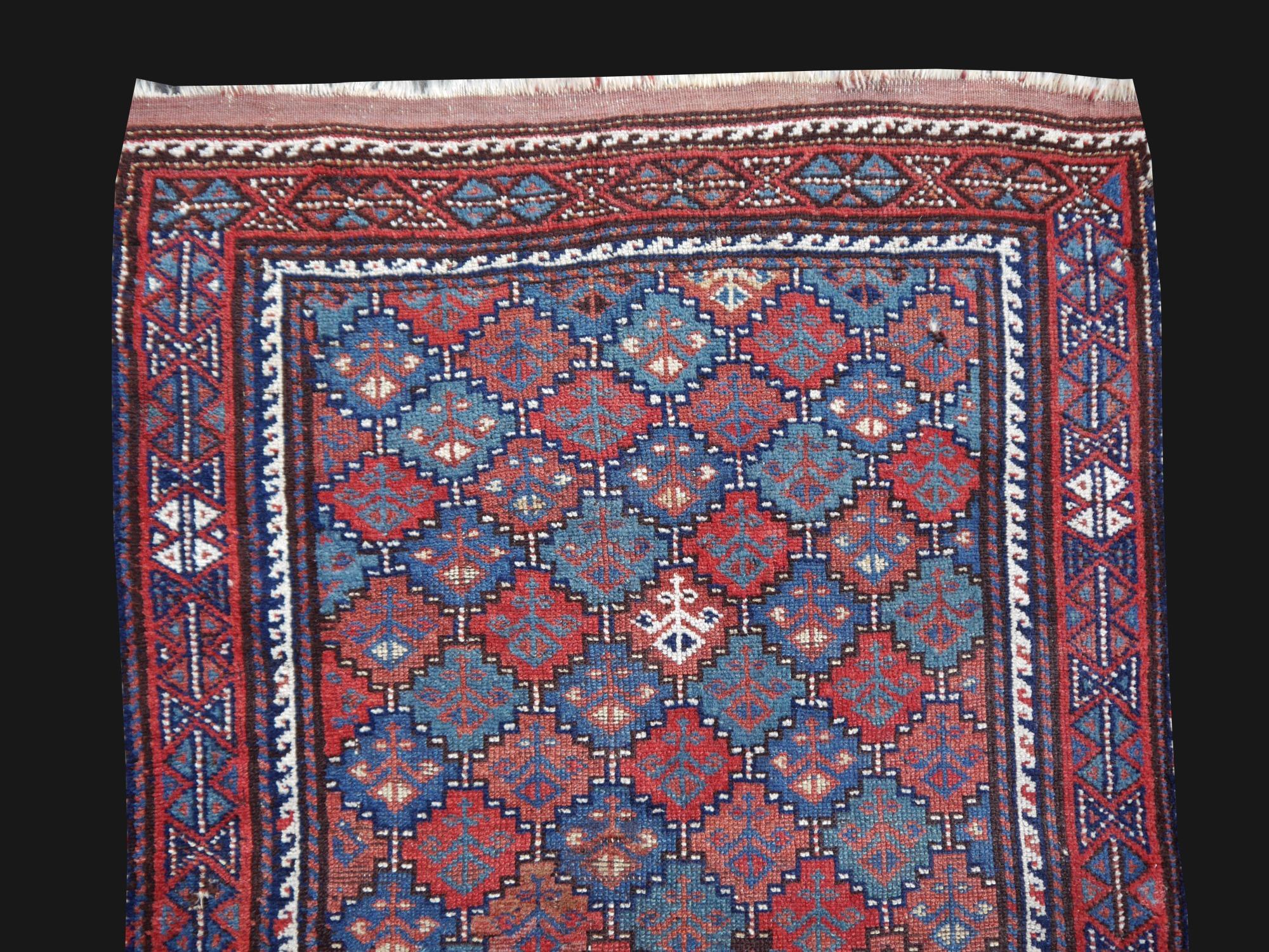 Hand-Knotted Antique Caucasian Rug For Sale