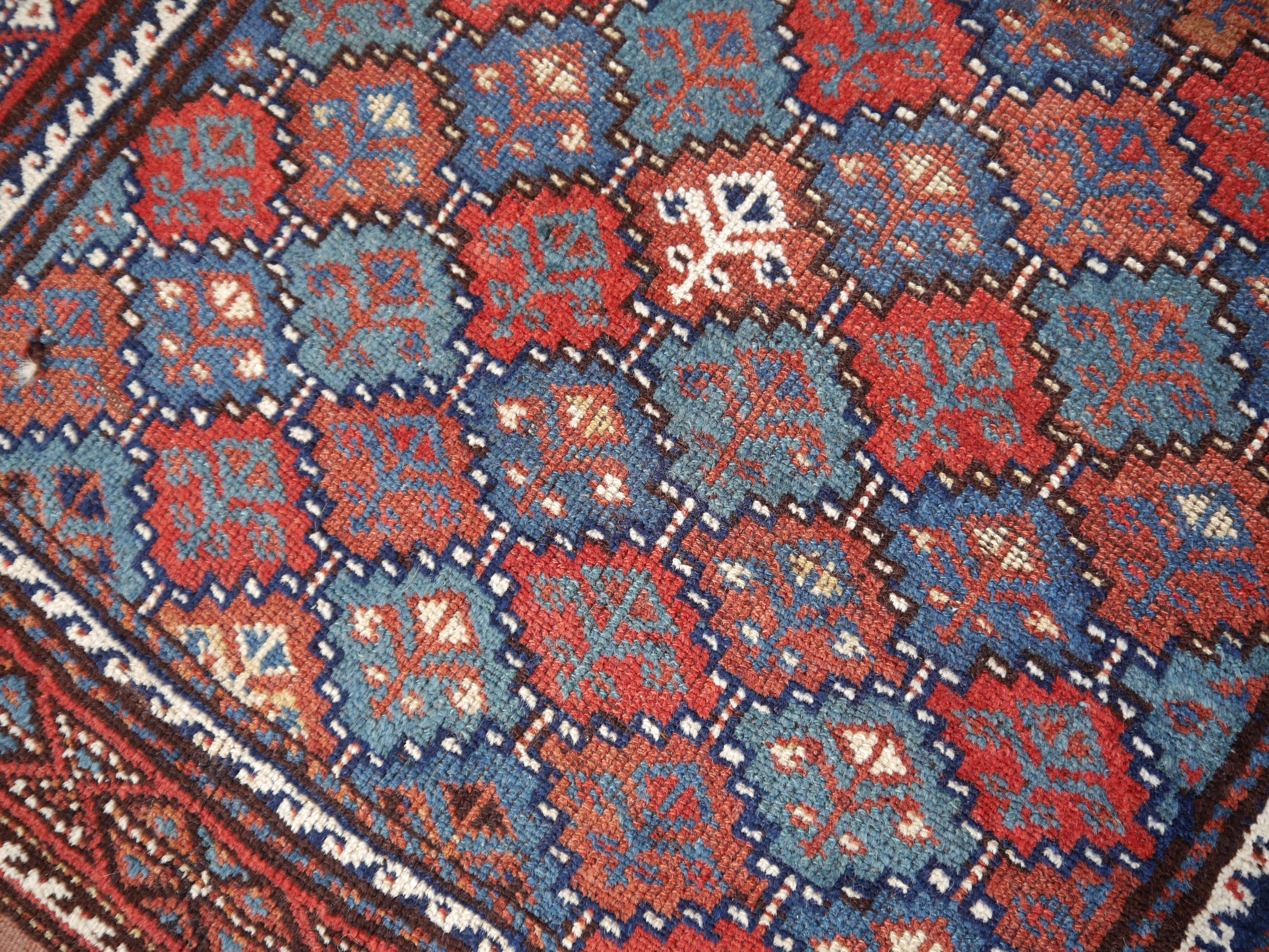 20th Century Antique Caucasian Rug For Sale