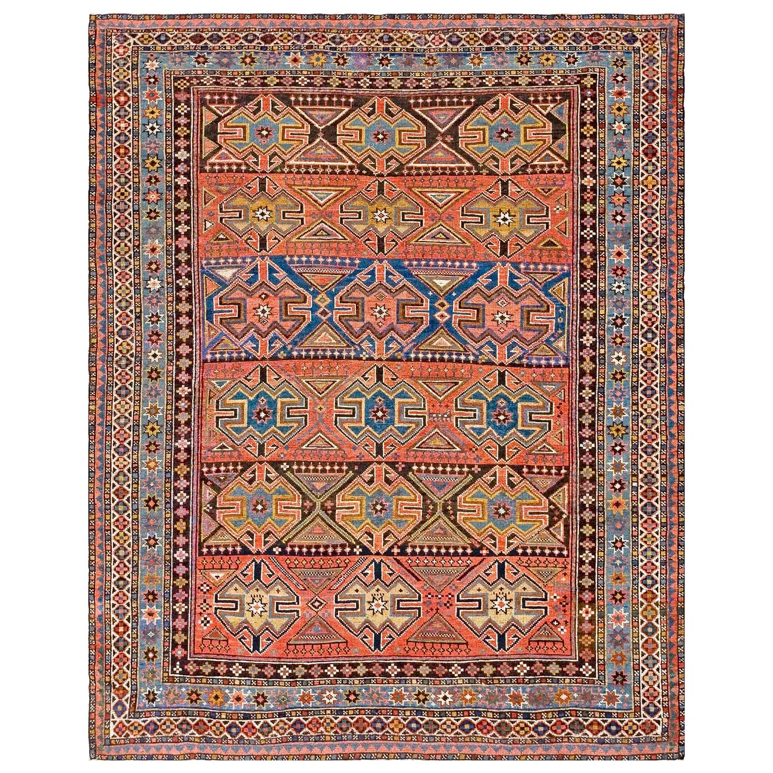 Antique Caucasian Rug For Sale