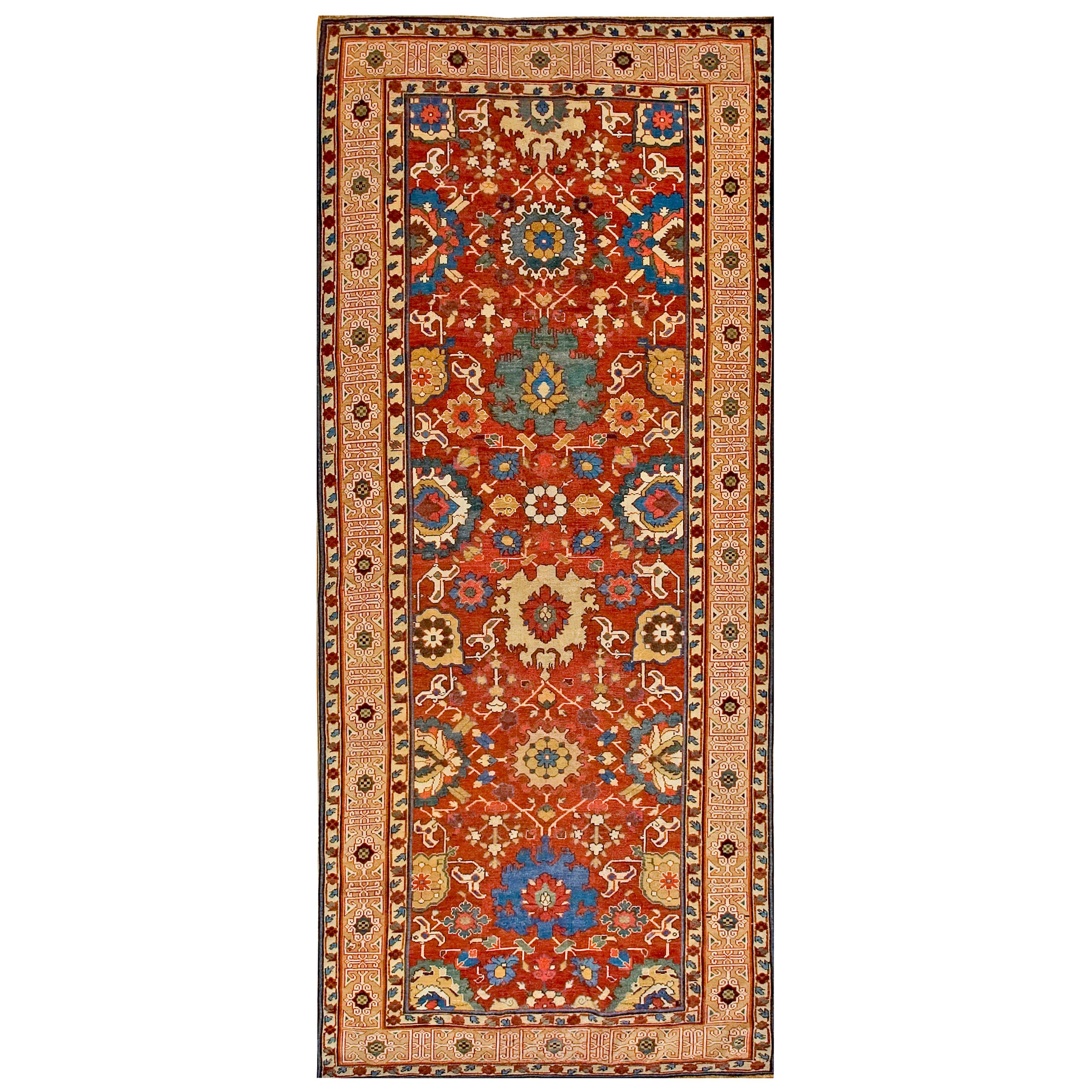 Early 19th Century Caucasian Harshang Kuba Carpet ( 4'10" x 11'10" - 147 x 361 )