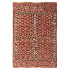 Antiker kaukasischer geometrischer Teppich, geometrischer Stammes-Teppich, 1920, handgefertigter antiker Teppich