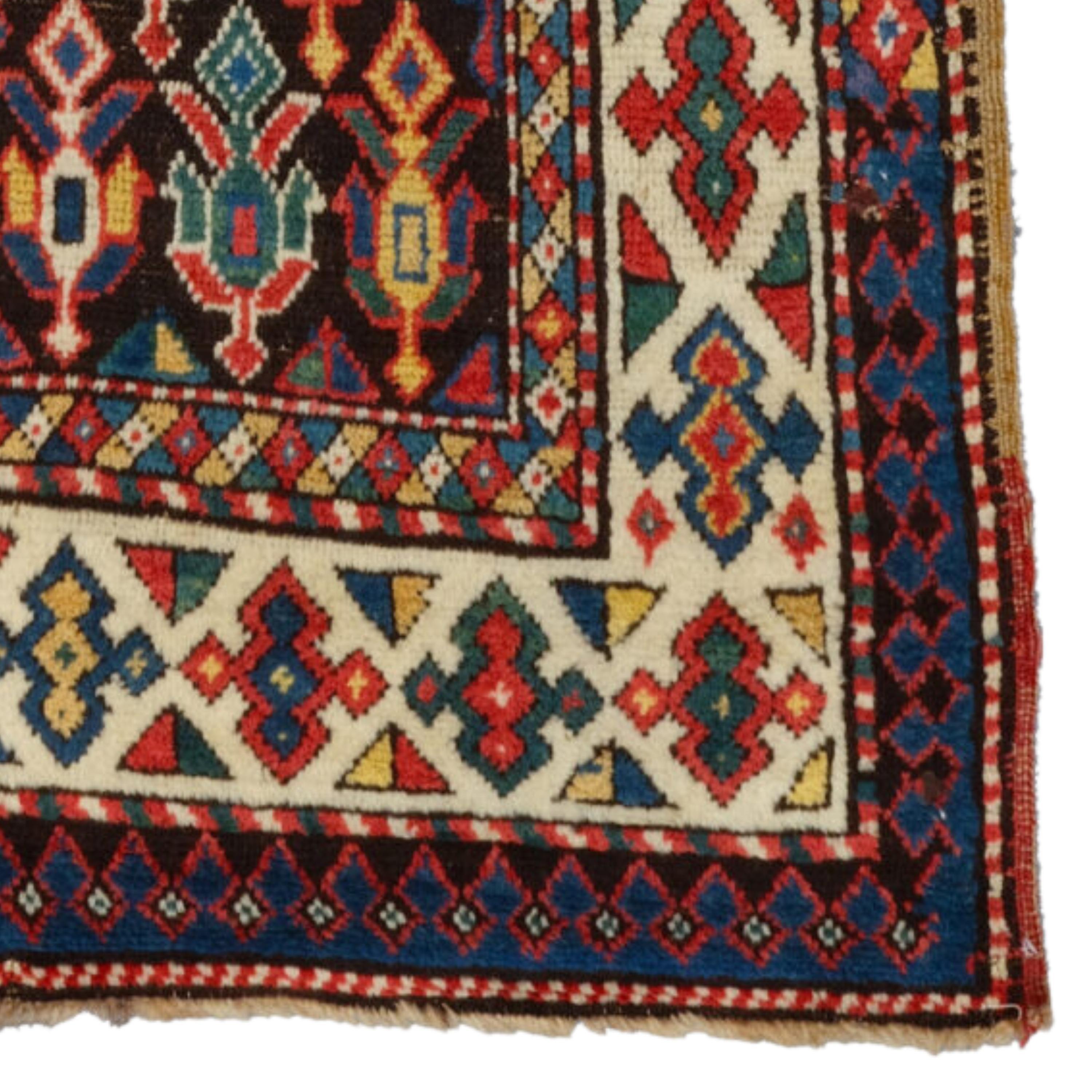 Antique Caucasian Rug - Late Of The 19th Century Caucasian Rug, Antique Rug For Sale 1