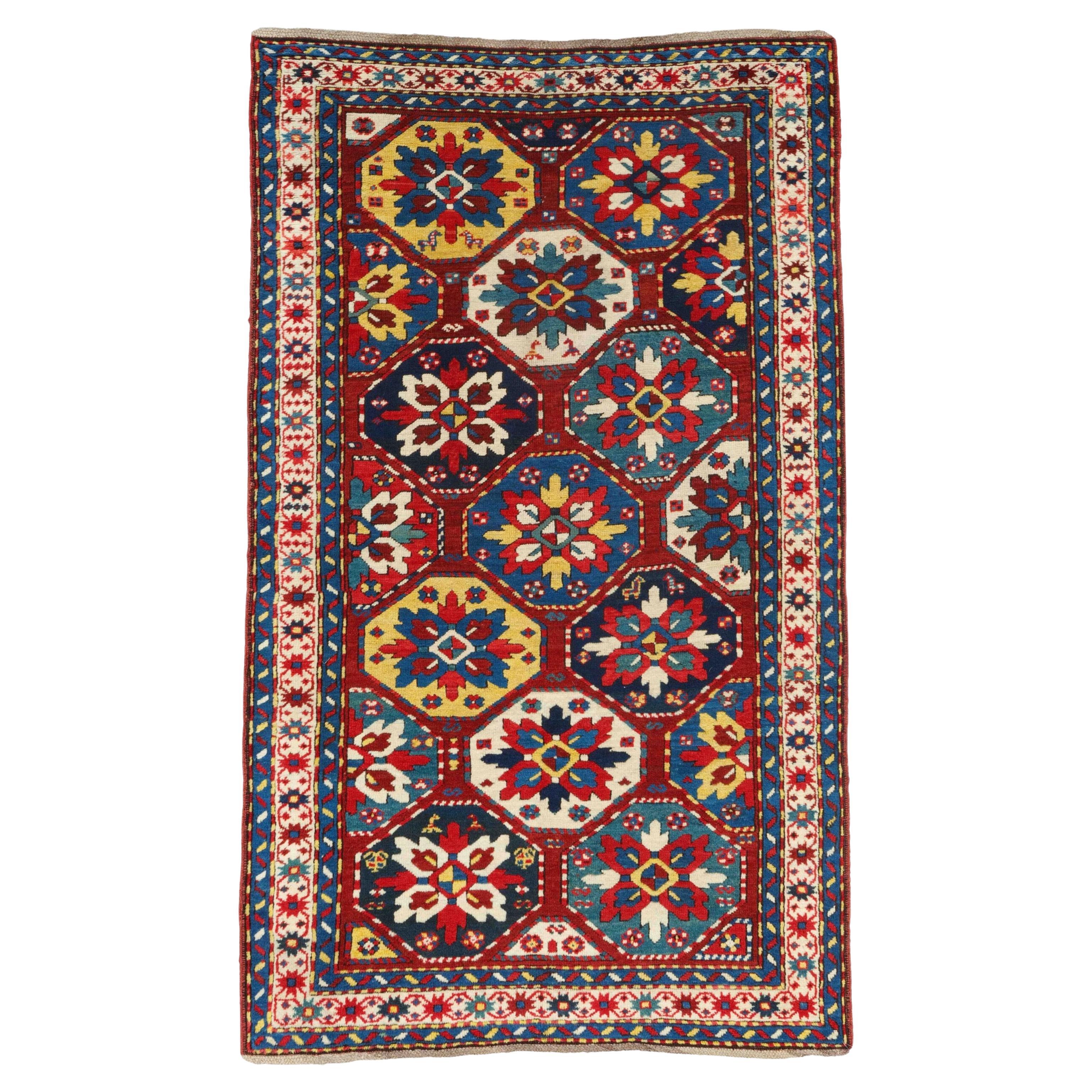 Antique Caucasian Rug - Middle of 19th Century Eagle Group Caucasian Rug For Sale