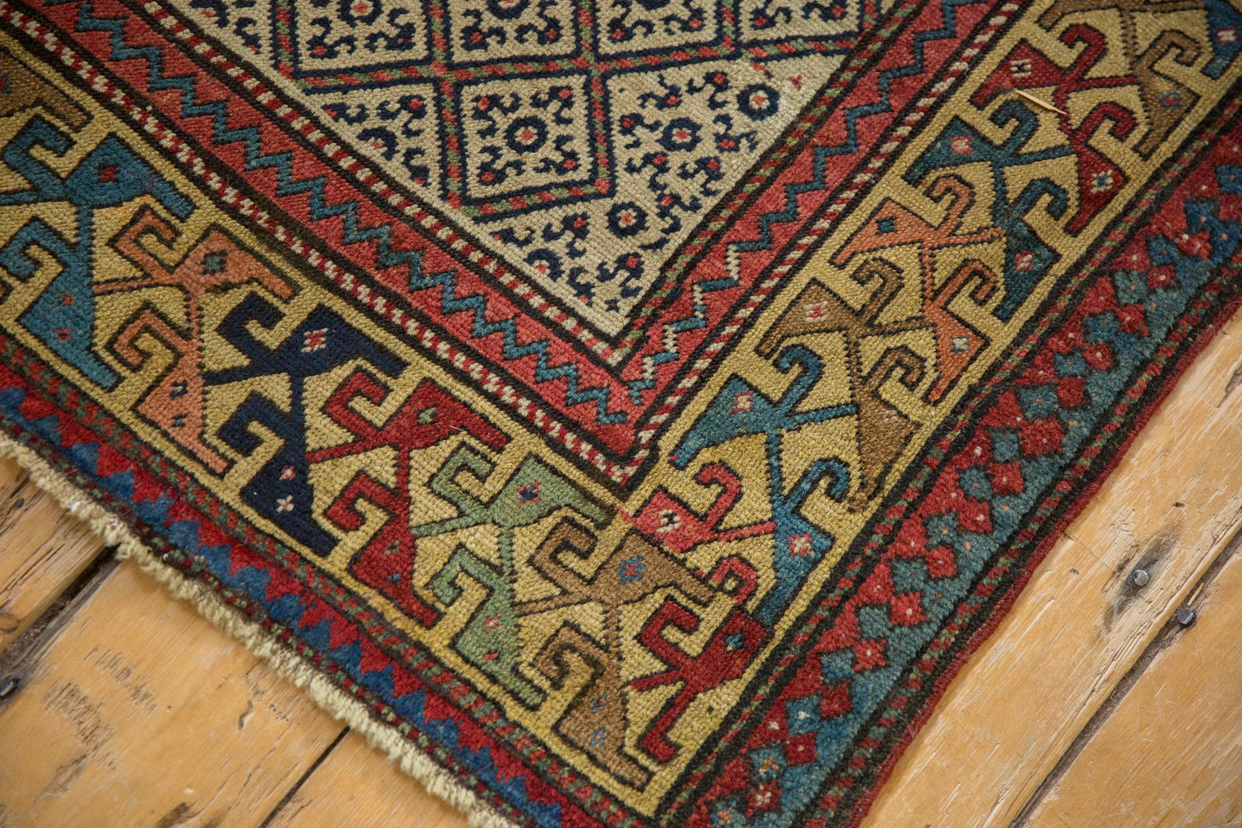 Antiker kaukasischer Teppich Läufer im Angebot 2