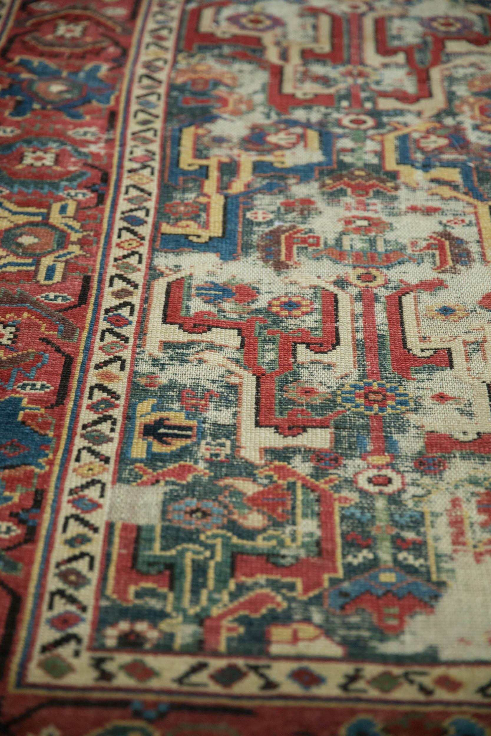 Late 19th Century Antique Caucasian Rug Runner For Sale