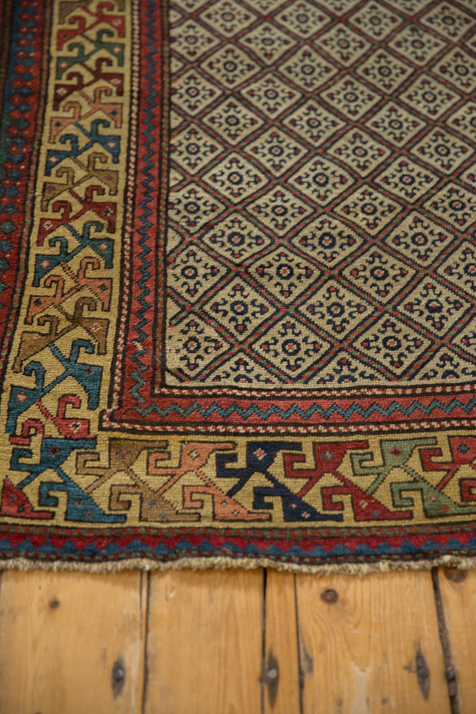 Antiker kaukasischer Teppich Läufer (Wolle) im Angebot