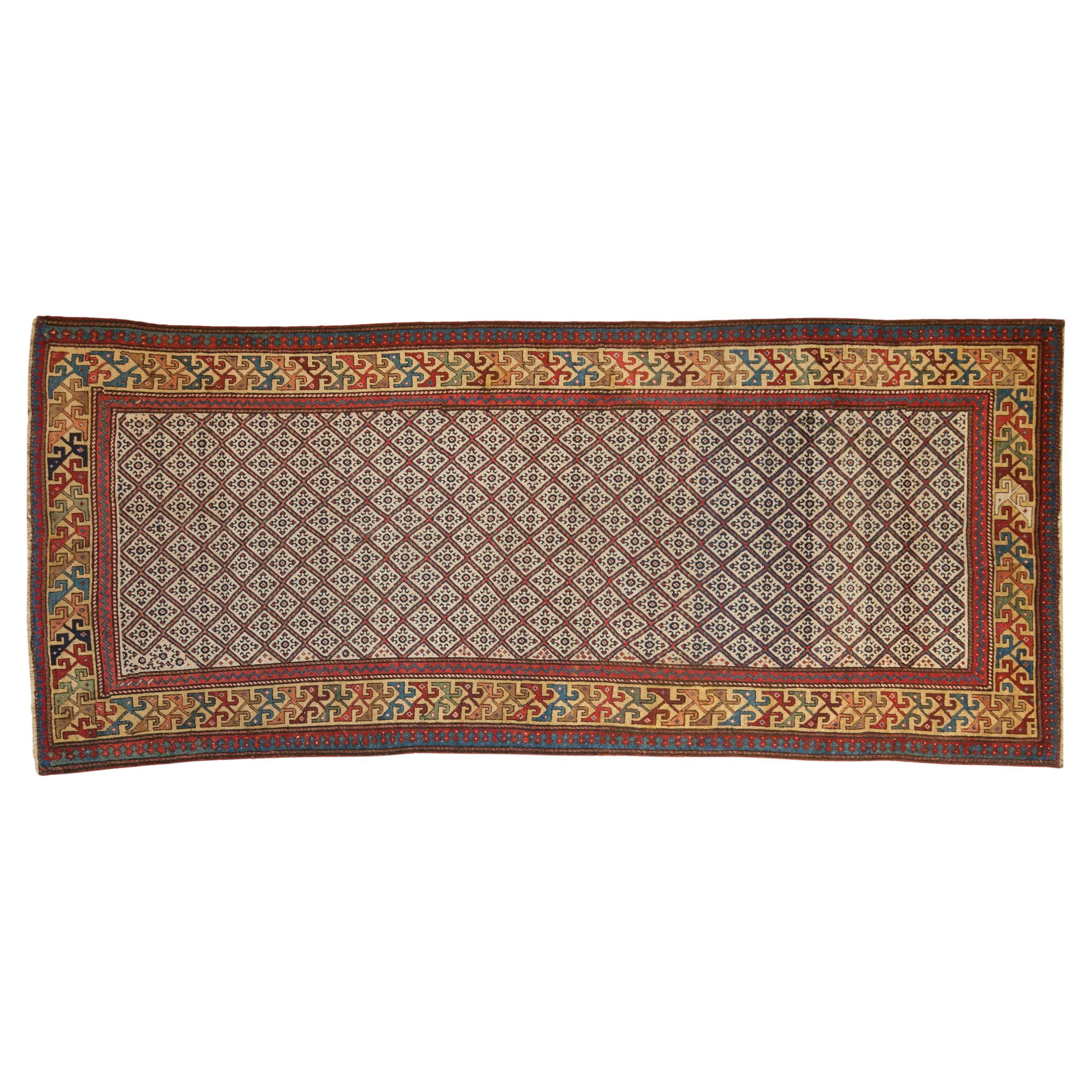 Antique Caucasian Rug Runner