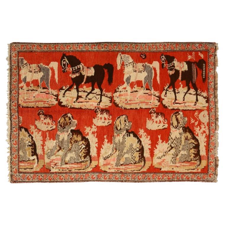 Antique Caucasian Rug - Size: 5 ft 9 in x 3 ft 9 in