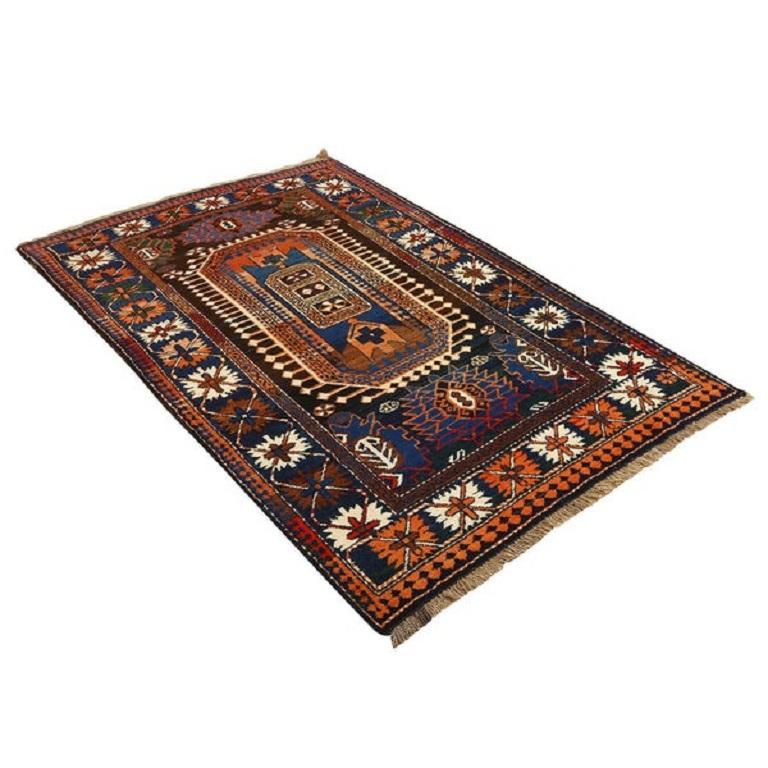 Caucasien Tapis du Caucase ancien - Taille : 6'3x4'0 en vente