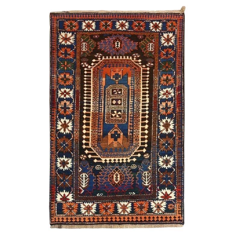 Tapis du Caucase ancien - Taille : 6'3x4'0 en vente